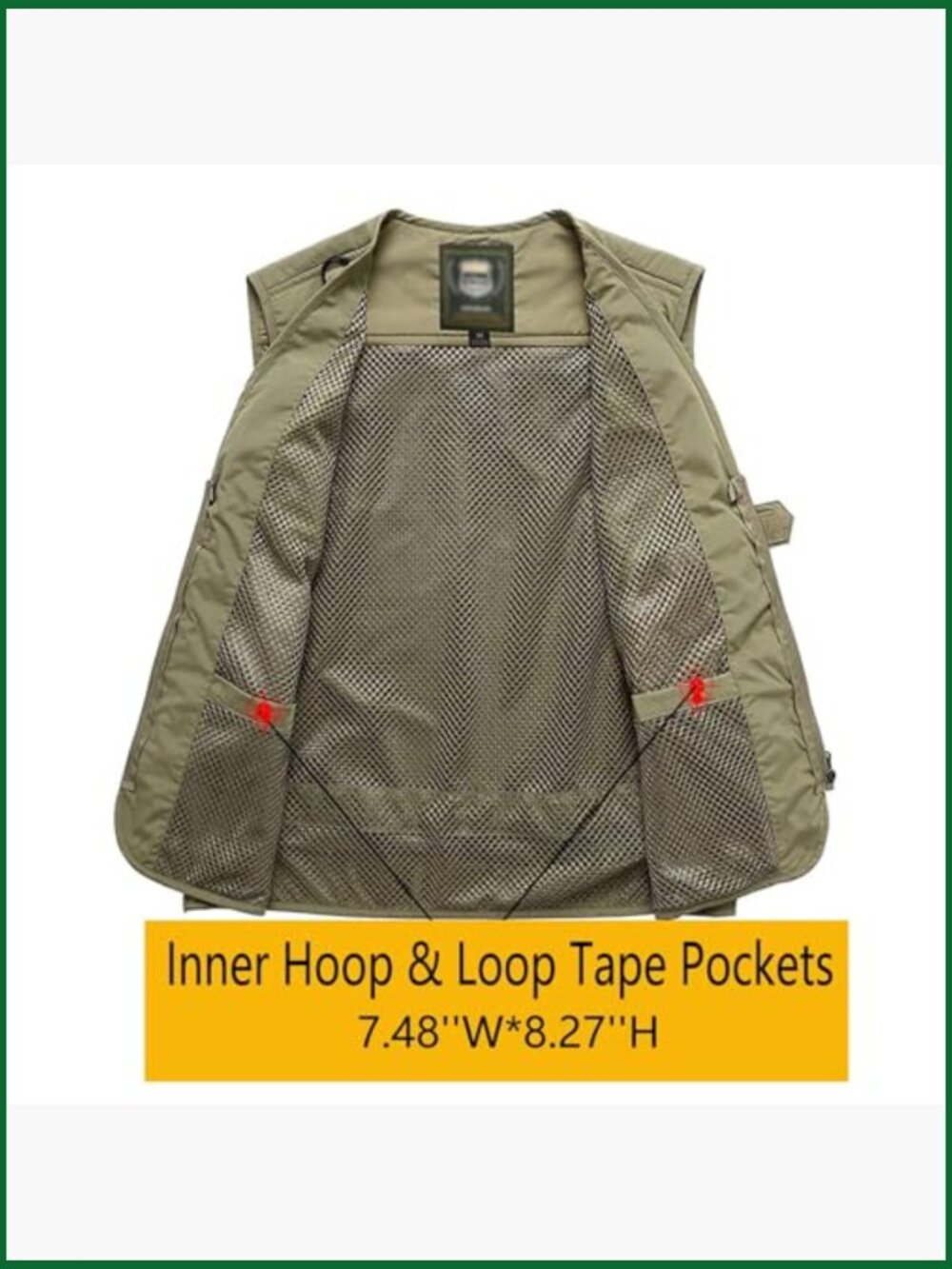 Lightweight Nylon Mesh Outdoor Cargo Vest with 15 Pockets - Picture 5 of 7